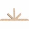 Ekena Millwork Saratoga Smooth Timber Gable Bracket, Douglas Fir, 96"W x 60"H x 5 1/2"D x 5 1/2"F, 15/12 Pitch GBW096X60X0606SAR00SDF - alternate 3